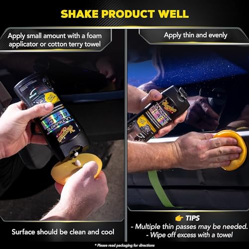 Meguiar's Ultimate Black Plastic Restorer - Give Yourself the Gift of Shine This Holiday Season and Enhance Faded Trim with Long-Lasting UV Protection - 12 Oz - Image 4