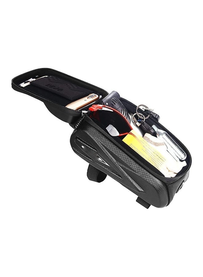 Generic Bicycle Phone Bag, Bicycle Front Frame Pouch, Waterproof, Bicycle Stand Accessory Pouch, Compatible iPhone 14Pro Max 13 12 XS XR Fit 6.9 inch  - Image 5