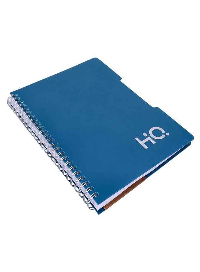 HQ YOUVA Navneet HQ | Wiro Bound |Single Subject Book |14.8x21 cm |Single Line |160 Pages |Blue - Image 4