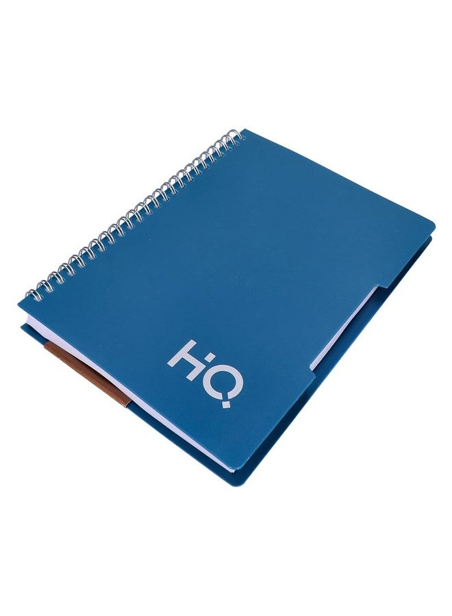 HQ YOUVA Navneet HQ | Wiro Bound |Single Subject Book |14.8x21 cm |Single Line |160 Pages |Blue - Image 5