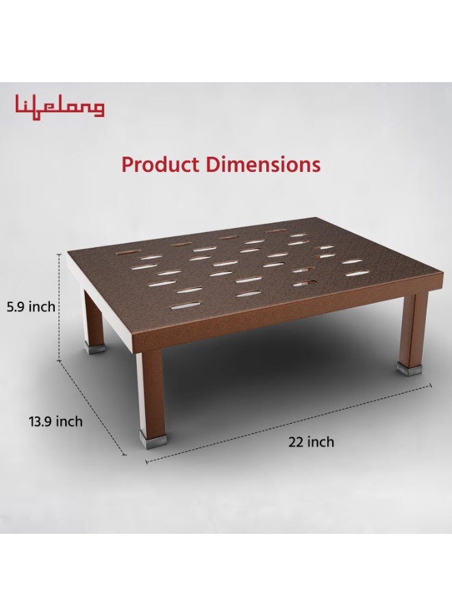 Lifelong Microwave Stand | Oven, OTG Stand for Kitchen | Multipurpose Top Rack for Kitchen Storage | Durable & Rust-Free Weight Capacity Upto 70kg | Space-Saving Organizer - Image 2