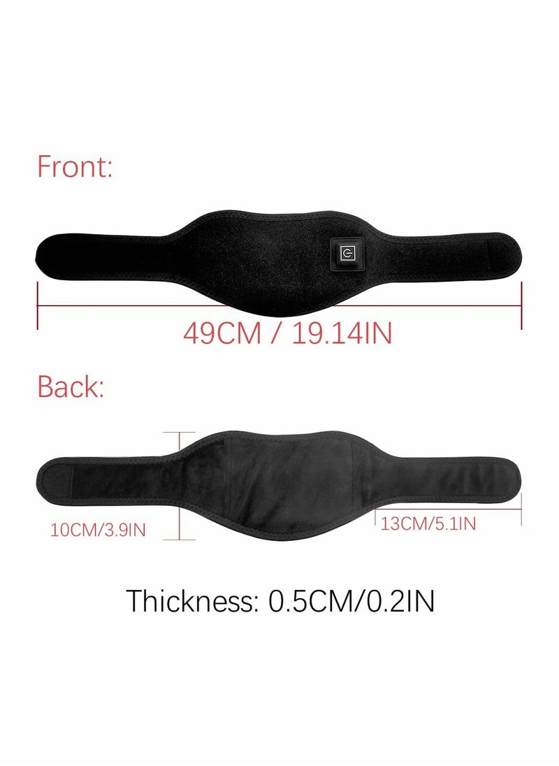 Y&D - Electric Neck Warmer Wrap Heating Pad for Shoulder Cervical Pain Relief Portable Size Heated Massager with Three Adjustable Heat Modes Black - Image 1