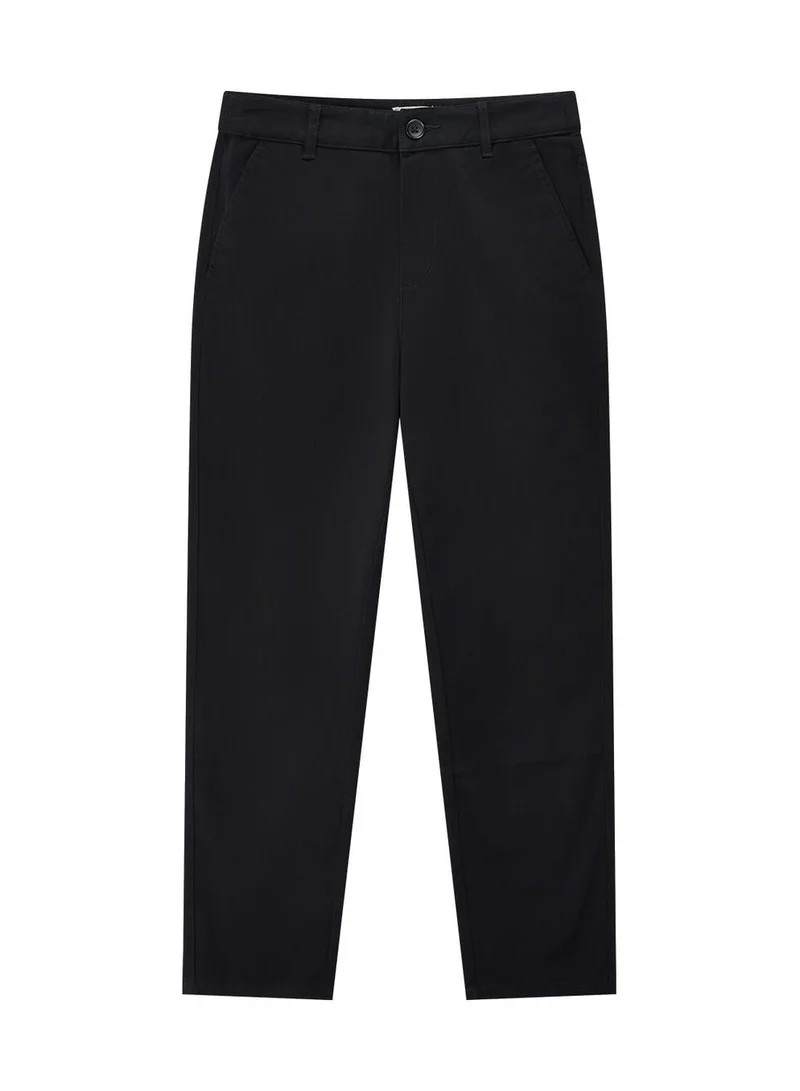 Women's Woven Pants: Regular Tapered Fit, High Waist