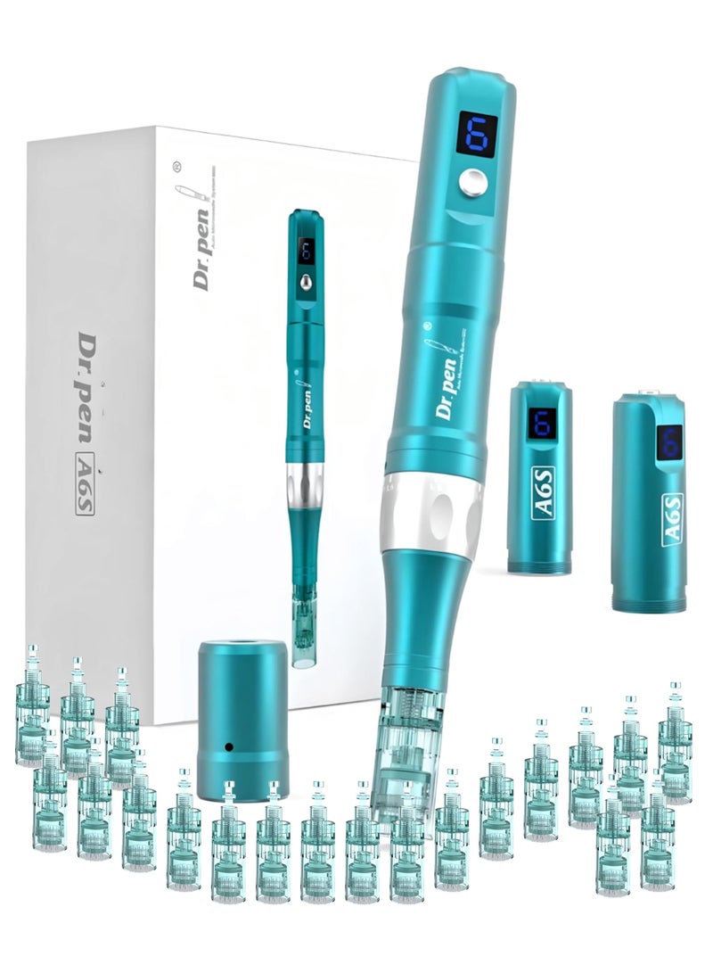 Dr.pen Dr. Pen Ultima A6S 20-piece kit, with the longest needle tip measuring 0.25 millimeters. Professional wireless skincare set, suitable for face and body, includes 10 11-pin and 10 36-pin ones.  - Image 1