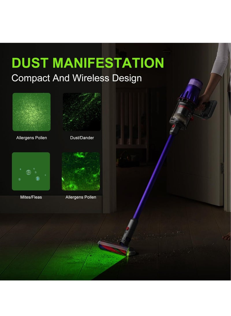 Excefore Vacuum Lamp Compatible, For Dyson Shark Vacuum Cleaner Dust Display Lamp, Dust Detection Light Rechargeable Vacuum Green Light Attachment, Universal Accessories Upgrade Vacuum Attachments - Image 4