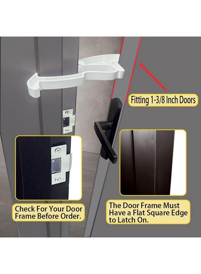 FresherAcc Kids Safety Door Lock, Child Proof Door Latch, Baby Pinch Guard Door Stopper for Knobs & Lever Handles, No Tools Need for Install and Portable [U.S Patent Pending] (White 1 Pack) - Image 4