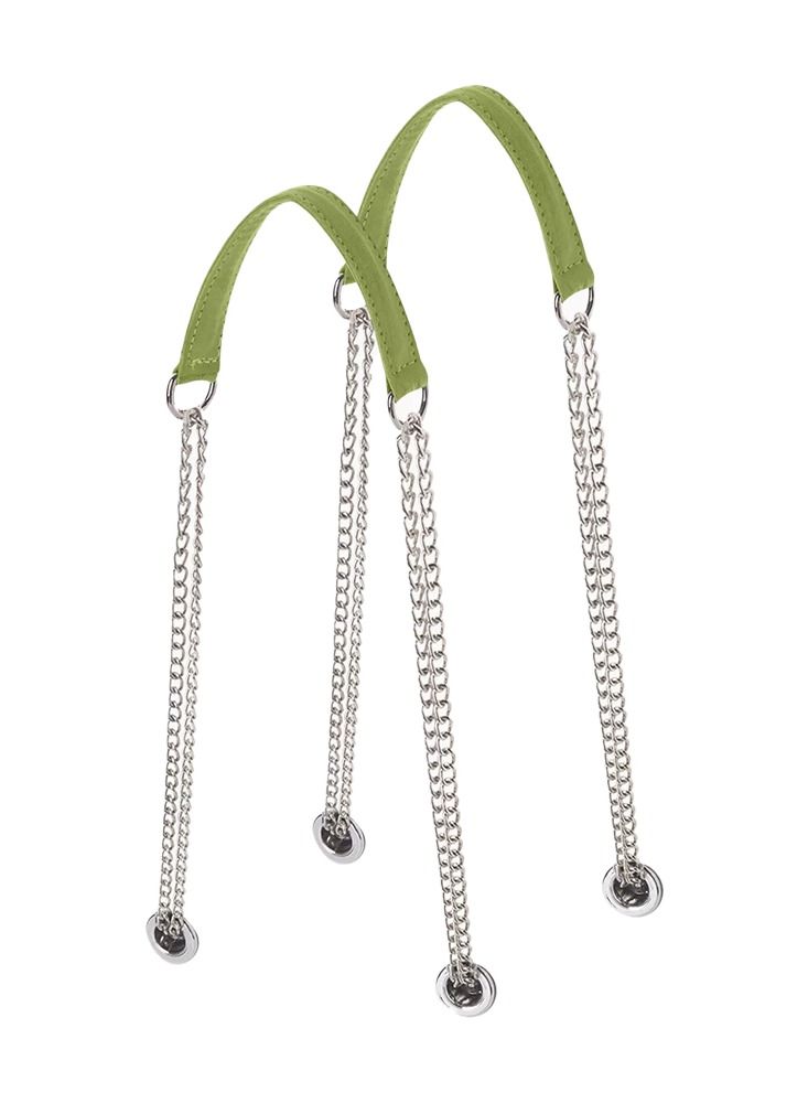 O bag classic with Long Double Chain Handles in Sand - Image 4