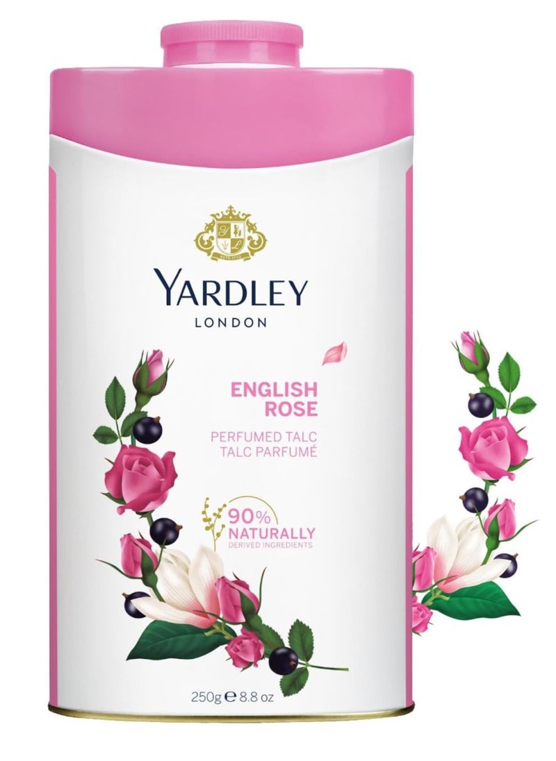 Yardley English Rose Talc 250g  - Image 1