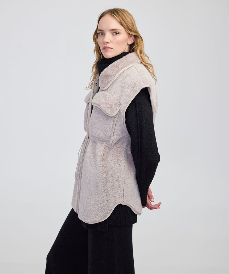 Ipekyol Faux Fur Vest - Image 2