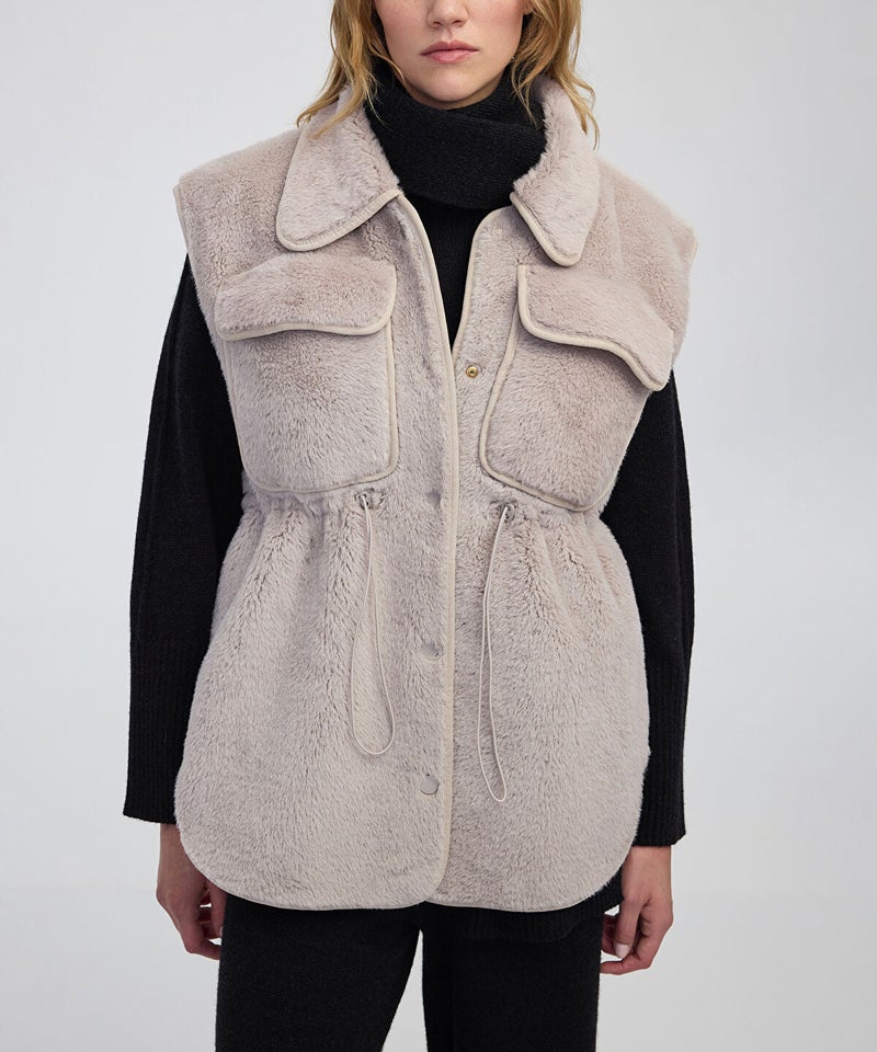 Ipekyol Faux Fur Vest - Image 4