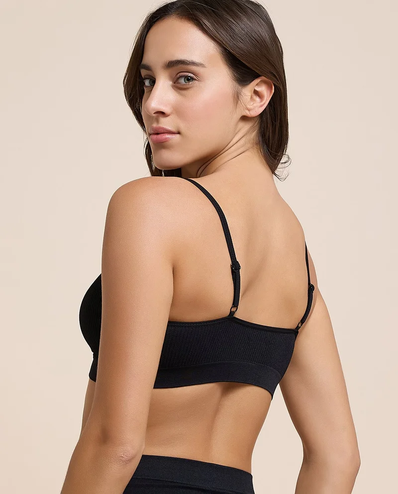 R&b  2 Pack Ribbed Padded Sports Bra for Women | Best Price UAE