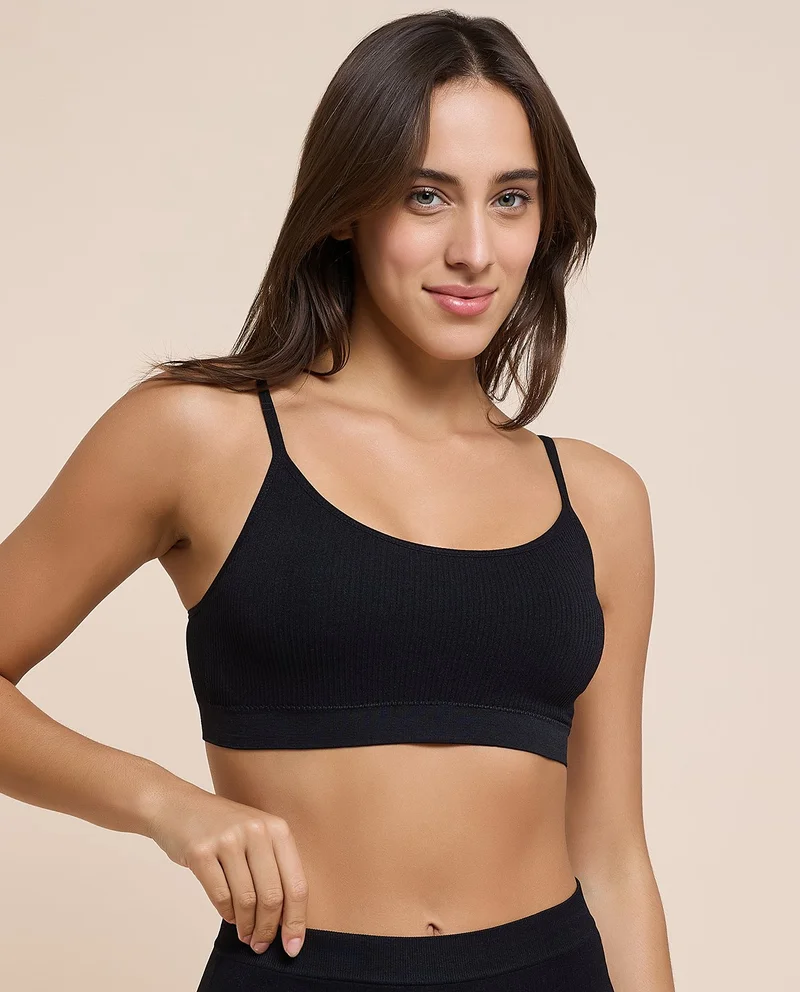 R&b  2 Pack Ribbed Padded Sports Bra for Women | Best Price UAE