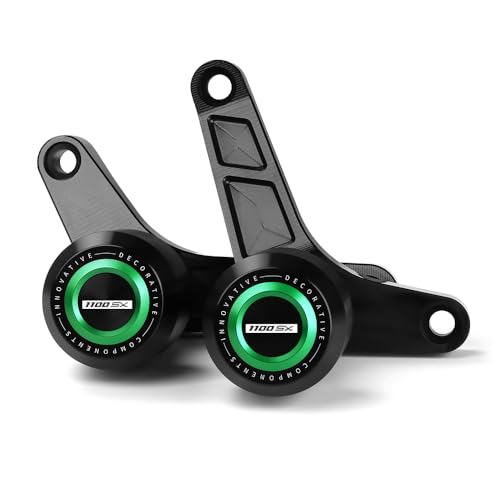 Mokiton Motorcycle Frame Sliders Crash Bar Protector Compatible with Ninja 1100SX ABS/SE 2025 2026 | No Cut Kits Falling Protection Ninja1100SX Ninja1100 SX Accessories (Green) - Image 1