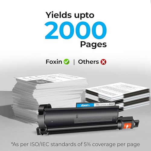 Foxin FTC B021 Toner Cartridge for Brother TN B021 Compatible with HL-B7530DN/DCP-B7500D, B7600D/HL-B2050DN/HL-B2000D/MFC-B7720DN/MFG-B7700D/HL-B2080DW/DCP-B7520DW/MFC-B7715DW - Image 3