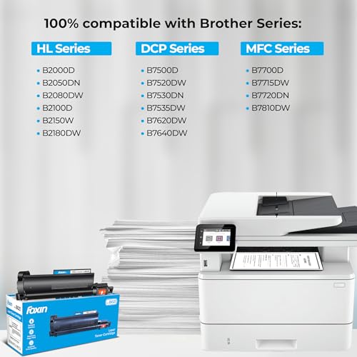 Foxin FTC B021 Toner Cartridge for Brother TN B021 Compatible with HL-B7530DN/DCP-B7500D, B7600D/HL-B2050DN/HL-B2000D/MFC-B7720DN/MFG-B7700D/HL-B2080DW/DCP-B7520DW/MFC-B7715DW - Image 2