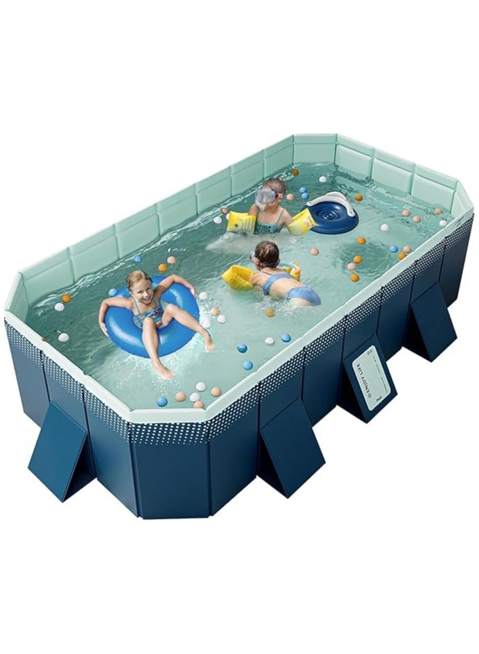 Generic Non-Inflatable Kids' and Adults' Outdoor Swimming Pool, Foldable Family Swimming Pool for Outside Backyard and Indoor  - Image 1