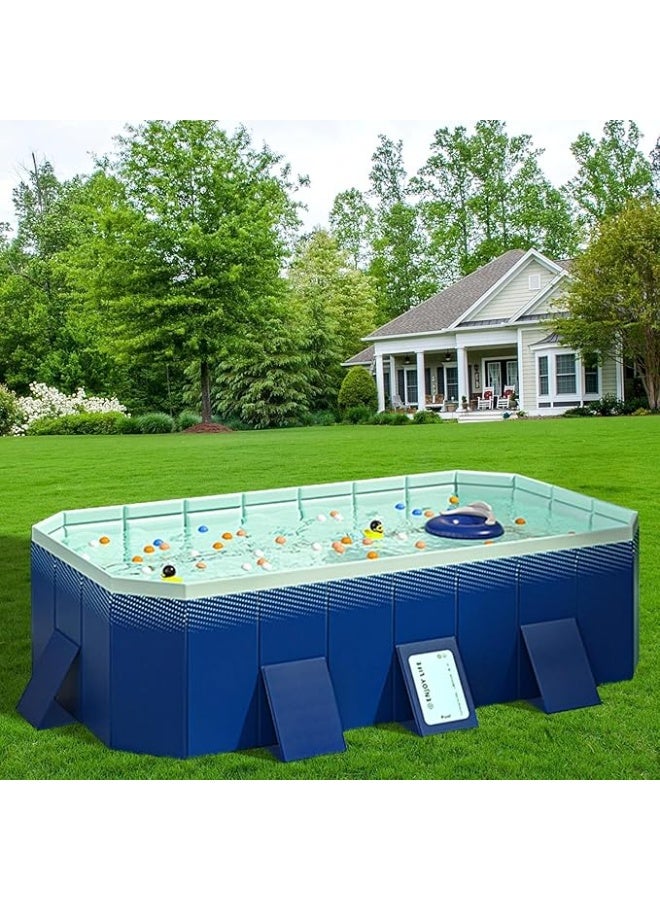 Generic Non-Inflatable Kids' and Adults' Outdoor Swimming Pool, Foldable Family Swimming Pool for Outside Backyard and Indoor  - Image 4