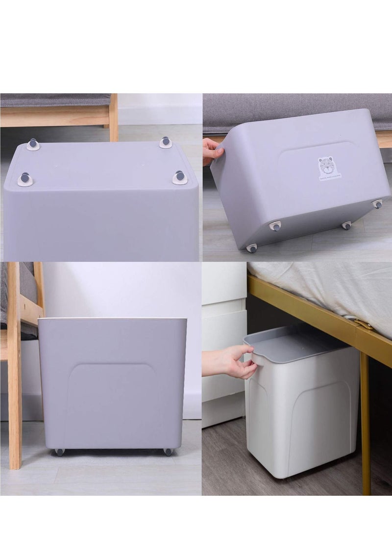 SYOSI - Self Adhesive Pulley, Single Row of Small Pulleys Storage Box Bottom Rollers Mobile Non-rotating Mini Pulley for Moving Storage Boxes Trays Trash Cans DIY Universal Wheels (8 Pieces, White) - Image 1