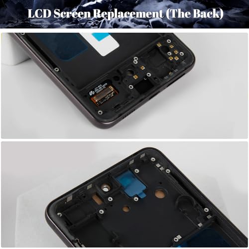SRJTEK Incell for Samsung Galaxy S21 FE 5G LCD Screen for Samsung Galaxy S21 FE 5G SM-G990 Display Touch Digitizer Assembly Repair Parts Kits with Frame(Black) - Image 4
