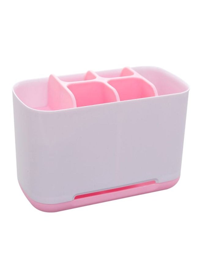 Generic - Creative Couple Toothbrush Holder Pink/White 6 x 8 x 12centimeter - Image 1