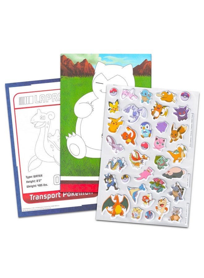 Bendon Pokemon Coloring Books for Kids Ages 4-8 - Bundle with Pokemon Activity Book with Puffy Stickers Plus Pokemon Cards, More | Pokemon Activity Set for Boys - Image 2