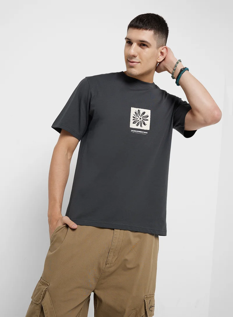 JACK & JONES Jorportland Graphic Crew Neck T-Shirt