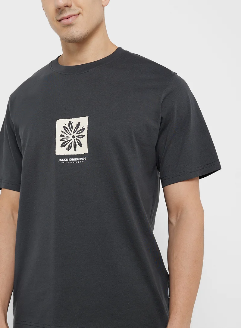 JACK & JONES Jorportland Graphic Crew Neck T-Shirt