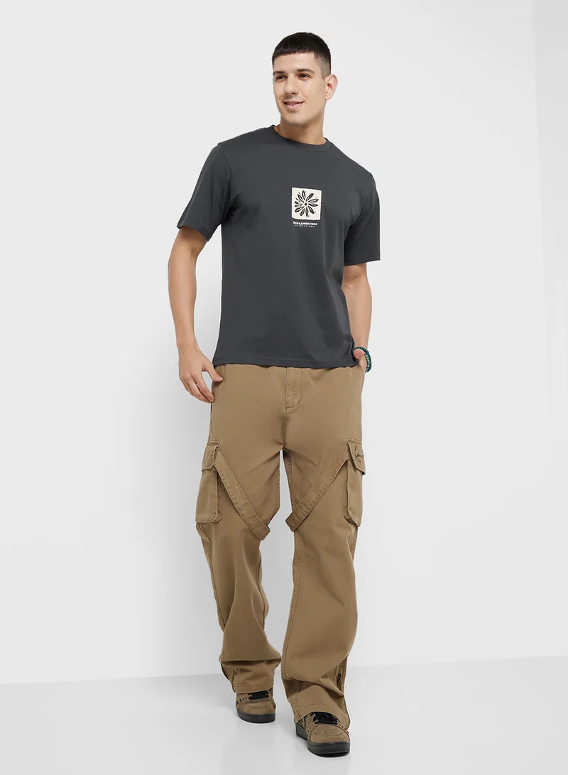 JACK & JONES Jorportland Graphic Crew Neck T-Shirt