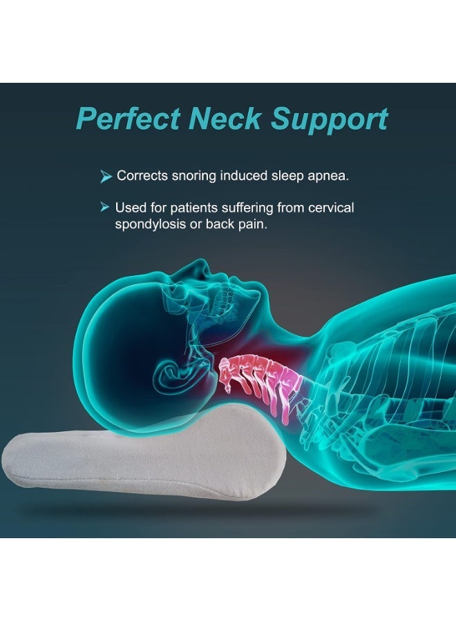 TYNOR Cervical Pillow Regular, Grey, Universal Size, 1 Unit (Grey) Posture Corrector, Grey, XL, 1 Unit - Image 4