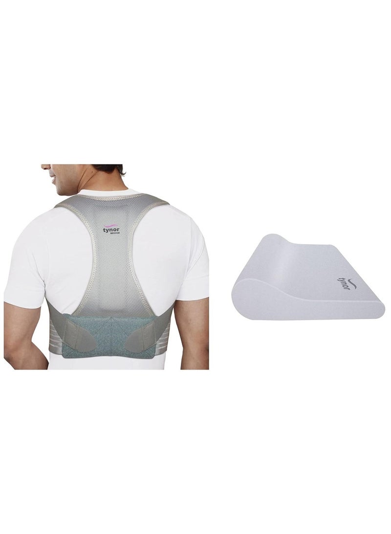 TYNOR Cervical Pillow Regular, Grey, Universal Size, 1 Unit (Grey) Posture Corrector, Grey, XL, 1 Unit - Image 1