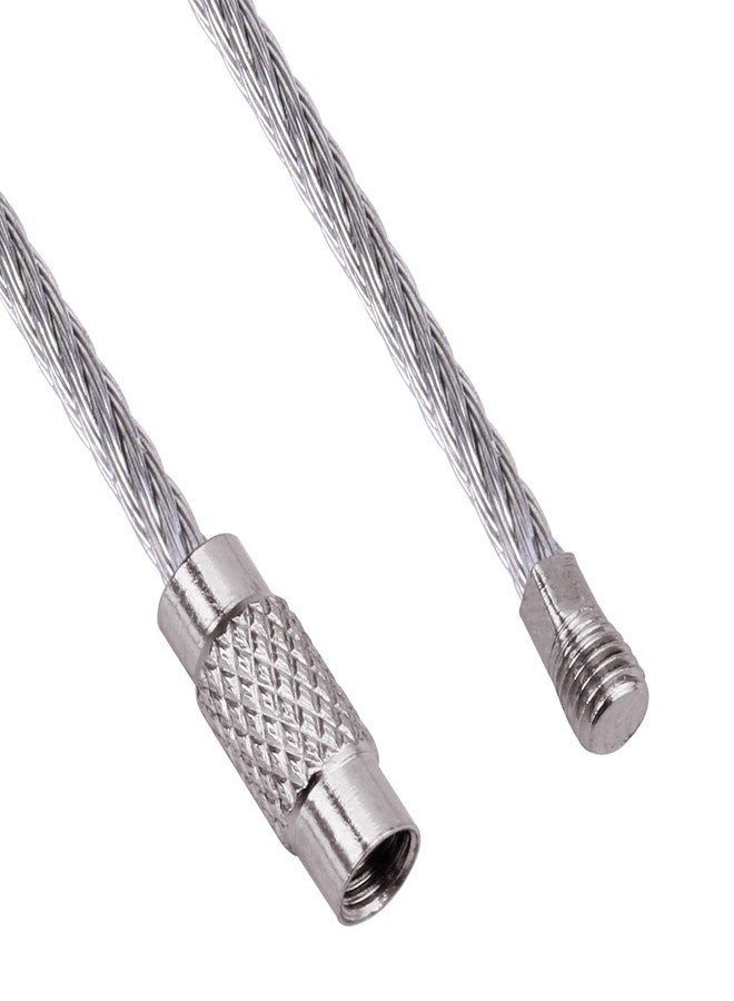 Wisdompro Wire Keychain Cable, 12 Pack of 2mm Stainless Steel Cable Key Ring Loops for Luggage Tags, Key Tags, ID Tag Keepers - 2 Sizes (4.3 inch & 6.3 inch) - Image 4