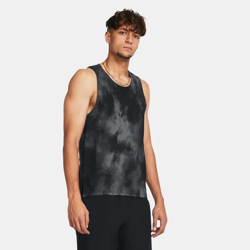 UNDER ARMOUR Men's Launch Elite Printed Tank Top