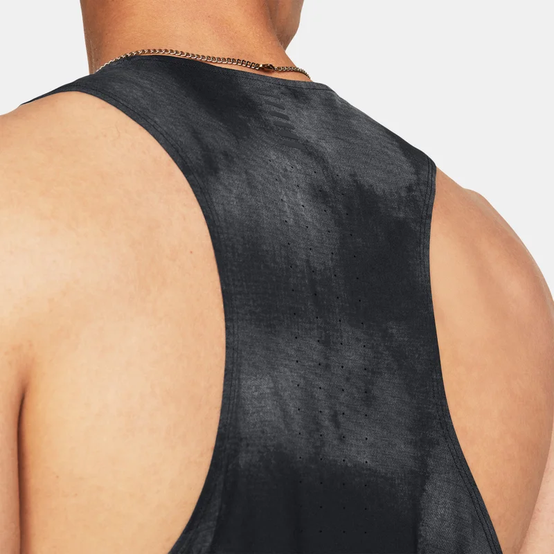 UNDER ARMOUR Men's Launch Elite Printed Tank Top