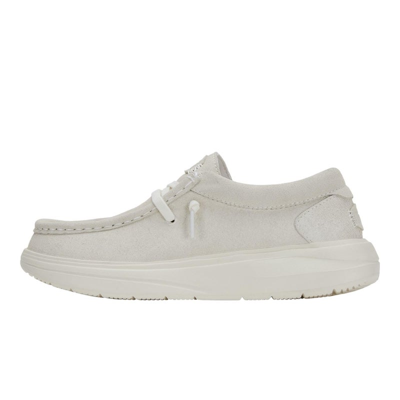 HEYDUDE Wendy COMF Suede Ivory Size 7, Womenâ€™s Shoes, Womenâ€™s Slip-on Loafers, Comfortable & Light-Weight - Image 1