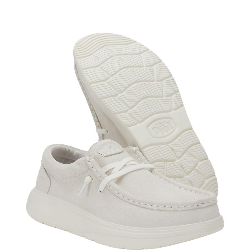 HEYDUDE Wendy COMF Suede Ivory Size 7, Womenâ€™s Shoes, Womenâ€™s Slip-on Loafers, Comfortable & Light-Weight - Image 3
