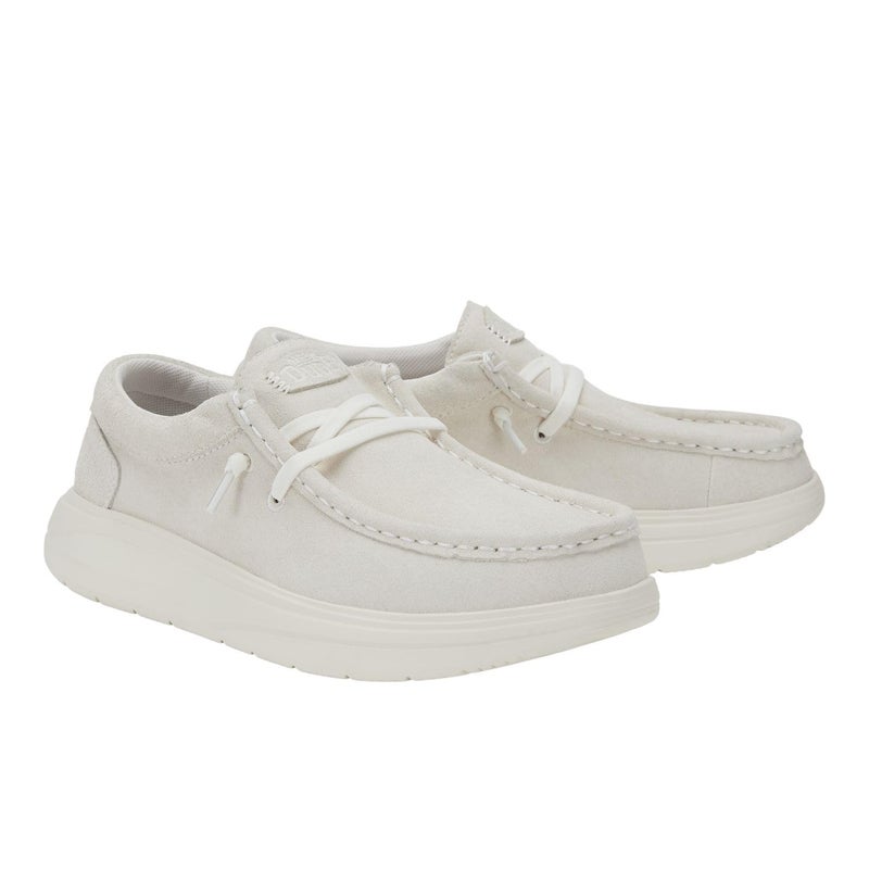 HEYDUDE Wendy COMF Suede Ivory Size 7, Womenâ€™s Shoes, Womenâ€™s Slip-on Loafers, Comfortable & Light-Weight - Image 4