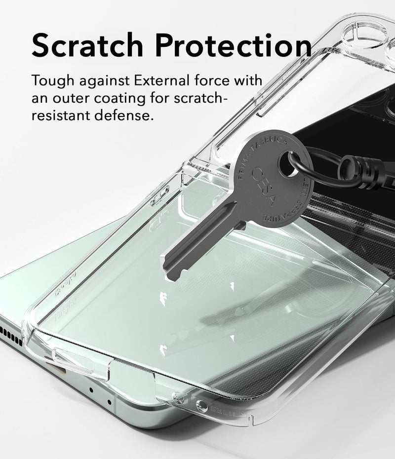 Jkobi Lifetime Anti-Yellow Clear Back Cover Case for Samsung Galaxy Z Flip 5 5G (Sleek Hard Crystal | Shockproof and Camera Protection) - Image 4