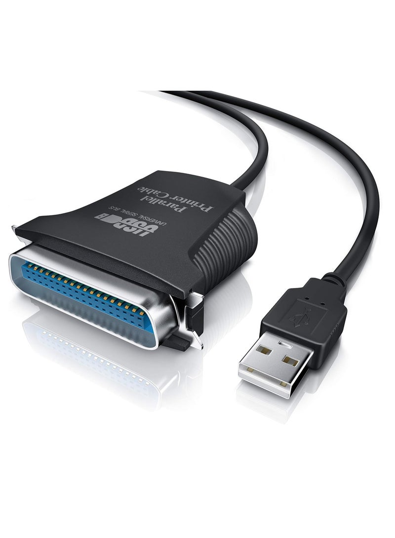 CSL USB to Parallel Adapter Cable LPT 36-Pin Printer Cable, Plug & Play, 0.80 m - Image 1