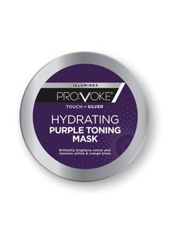 Provoke Touch Of Silver Hydrating Purple Toning Hair Mask 300 ml Brightens Blonde Platinum White or Grey Hair Whilst Deeply Nourishing Damaged Hair  - Image 3