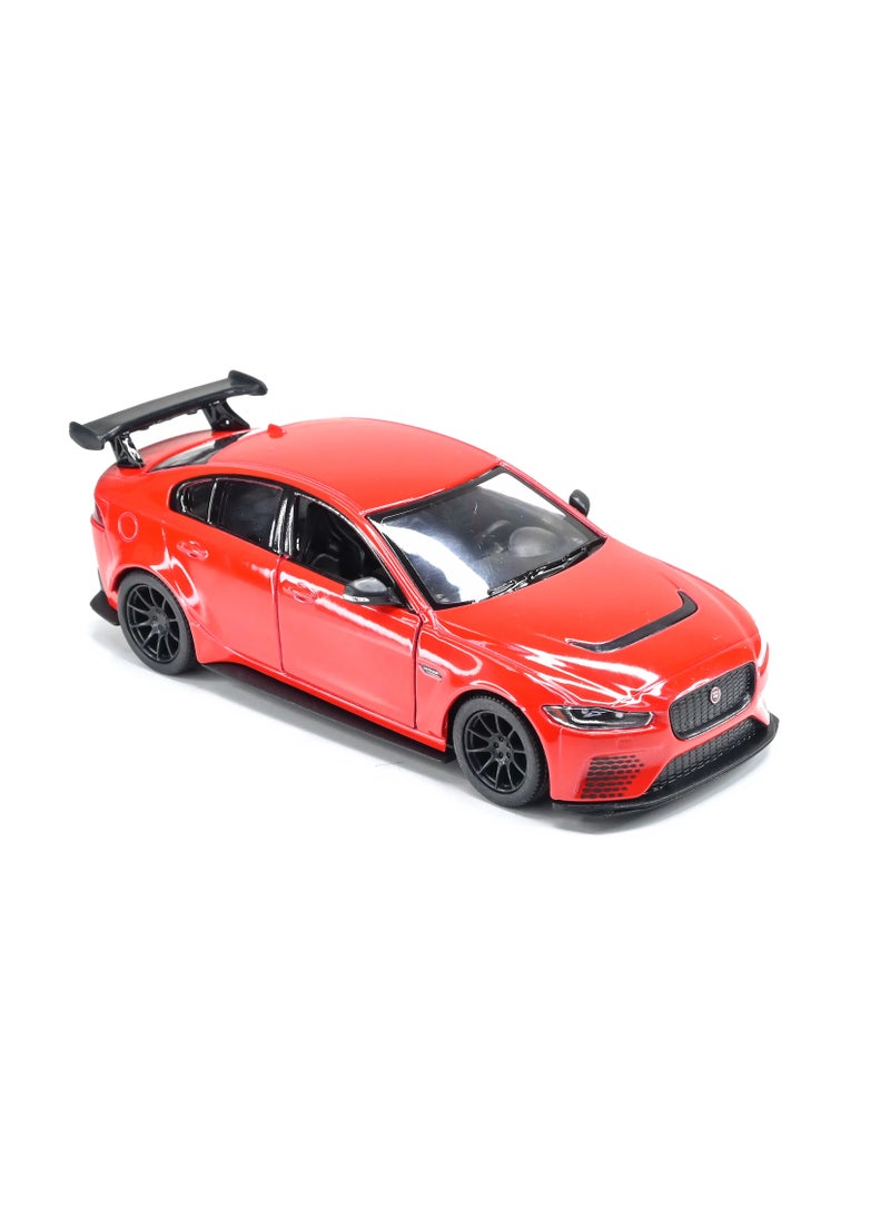 Kinsmart 1:38 Scale Pull Back Action  Door Openable Alloy Metal Jaguar XE SV Project 8 Hardtop Collectible Toy Car  - Image 2
