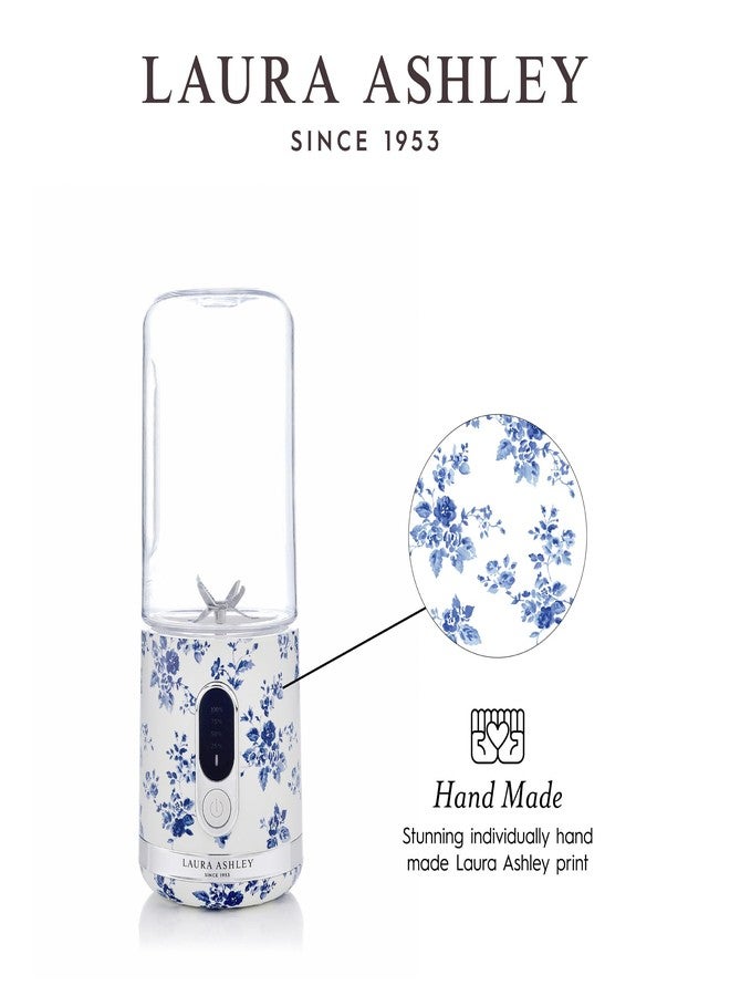 Laura Ashley Portable Blender for Smoothies by VQ - Compact, Powerful & Easy to use USB Rechargeable for Shakes and Smoothies with 450 mL Bottle - Smoothie Blender for Kitchen/Gym/Travel - Image 4