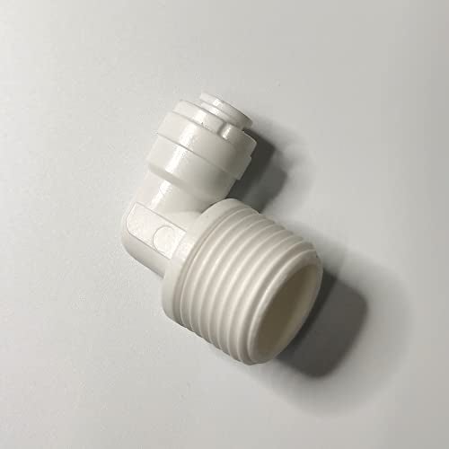 Malida Male Push To Connect Tube Fitting,water purifiers Quick Connector Drinks Dispense and water filtration system fittings (1/2 NPT Male x 1/4 OD Tube Elbow) - Image 4