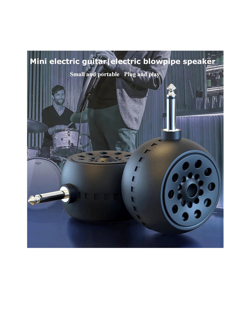 Excefore - Electric Guitar Amp, Bluetooth 5W Mini Guitar Headphone Amp, with Big Speaker and Clean and Distortion Effect, Electric Guitar with Small Music Box, Supports Volume Adjustment, Black - Image 1