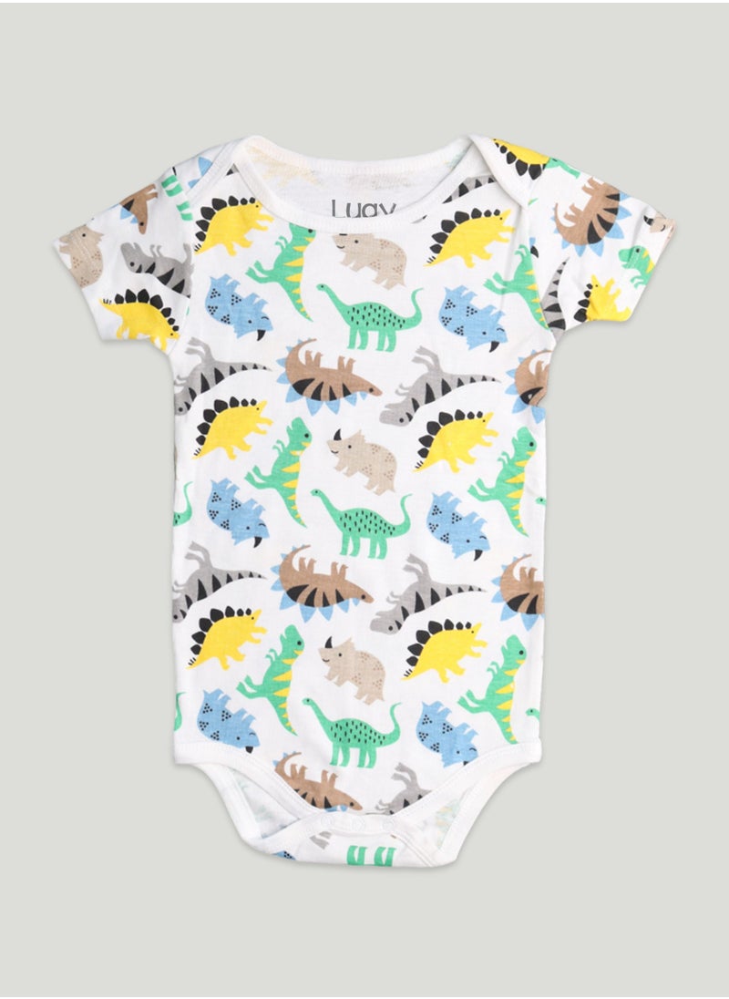 LUAY 100% Organic Cotton  Based Onesies | Sleepsuits| Night Suits|Jumpsuit | Wondersuit for Baby Boys & Baby Girls, New-Born, infants,Toddlers_ Including Vibrant Pattren & Colors Create festive look  - Image 1