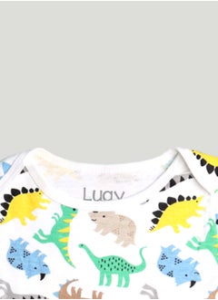 LUAY 100% Organic Cotton  Based Onesies | Sleepsuits| Night Suits|Jumpsuit | Wondersuit for Baby Boys & Baby Girls, New-Born, infants,Toddlers_ Including Vibrant Pattren & Colors Create festive look  - Image 3