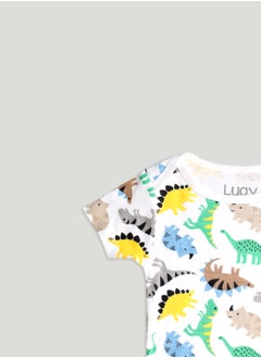 LUAY 100% Organic Cotton  Based Onesies | Sleepsuits| Night Suits|Jumpsuit | Wondersuit for Baby Boys & Baby Girls, New-Born, infants,Toddlers_ Including Vibrant Pattren & Colors Create festive look  - Image 4