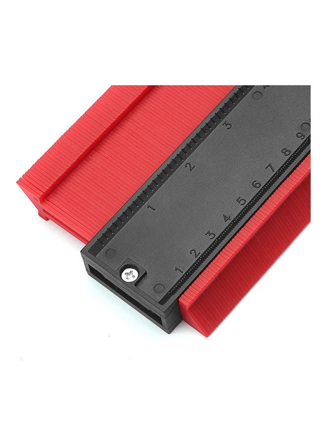 NIBEMINENT 6-Sided Universal Ruler & Contour Gauge Duplicator Tool Black/Red 0.456kg - Image 3