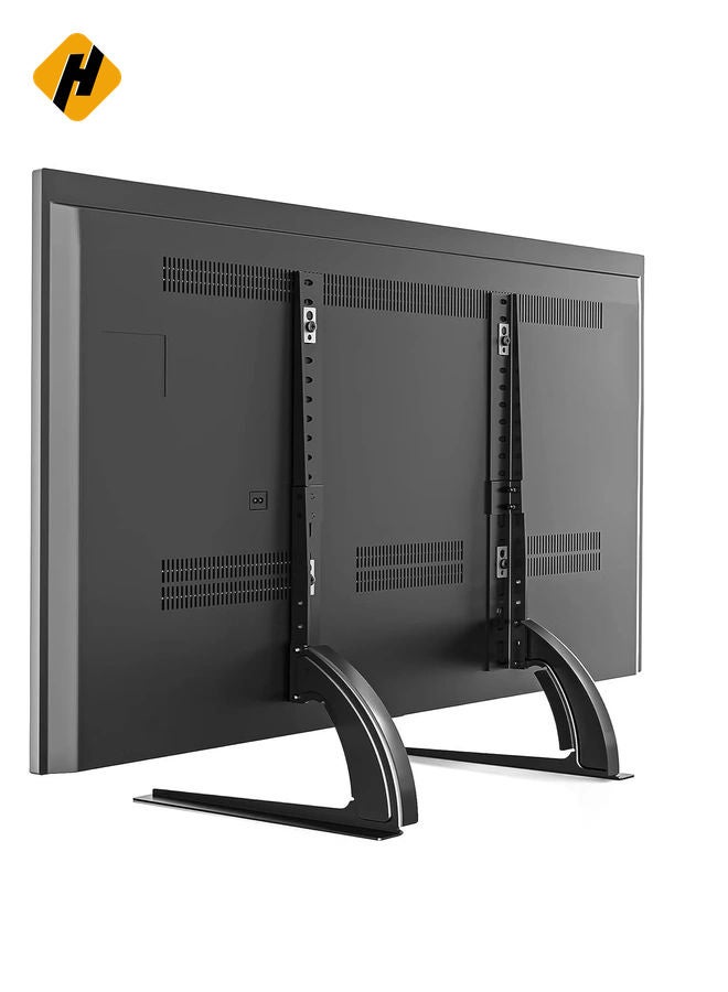 HuHa 5Rcom TV Stand Mount, Universal TV Stand Tabletop for 22 to 65 inch Plasma LCD LED Flat Screen TVs, TV Legs, Holds up to 88lbs, Max VESA 800 x 500mm, Height Adjustable TV Base, TV Stand  - Image 1