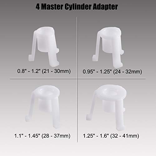 YSTOOL Brake and Clutch Fluid Pneumatic Vacuum Bleeder Tool Kit Brake Oil Change Set with Extractor and Refill Bottle Master Cylinder Adapters Air Quick Plugs for Auto Car Truck Motorcycle Use - Image 4