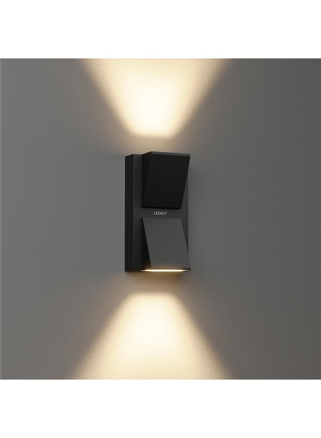 LEDDiT® 10W LED Outdoor Wall Light with 3-Year Warranty | IP66 Waterproof Up & Down Light | Sleek Aluminium Body | Warm White| Modern Outdoor Lighting for Home, Balcony, Gate, Garden - Pack of 10 - Image 1